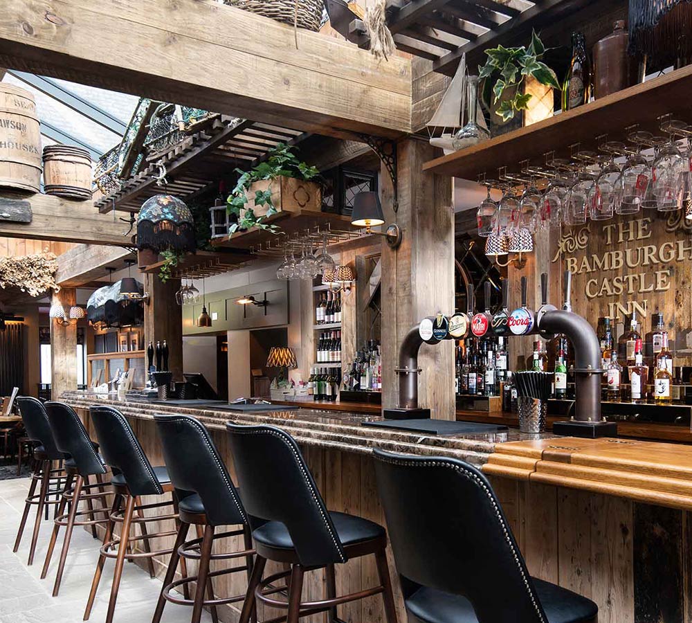 the bar at Bamburgh Castle Inn, Seahouses