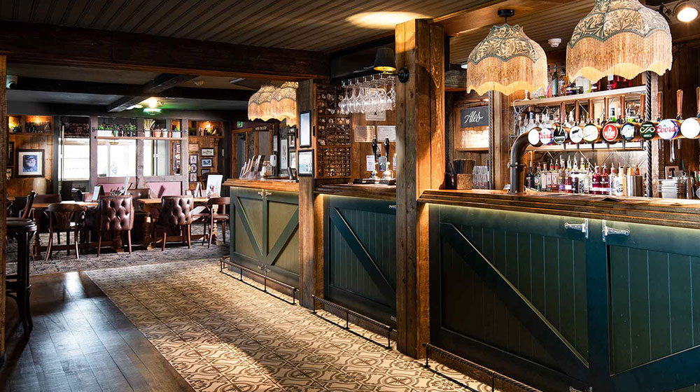 the bar at Bamburgh Castle Inn, Seahouses