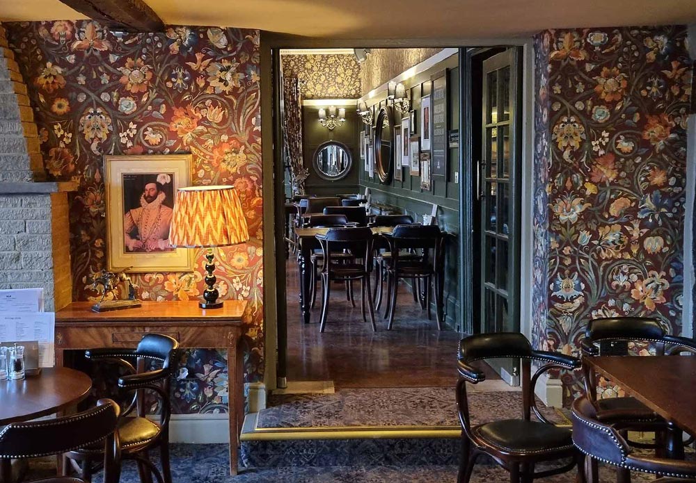 Dining area at The Black Swan, Helmsley, Yorkshire