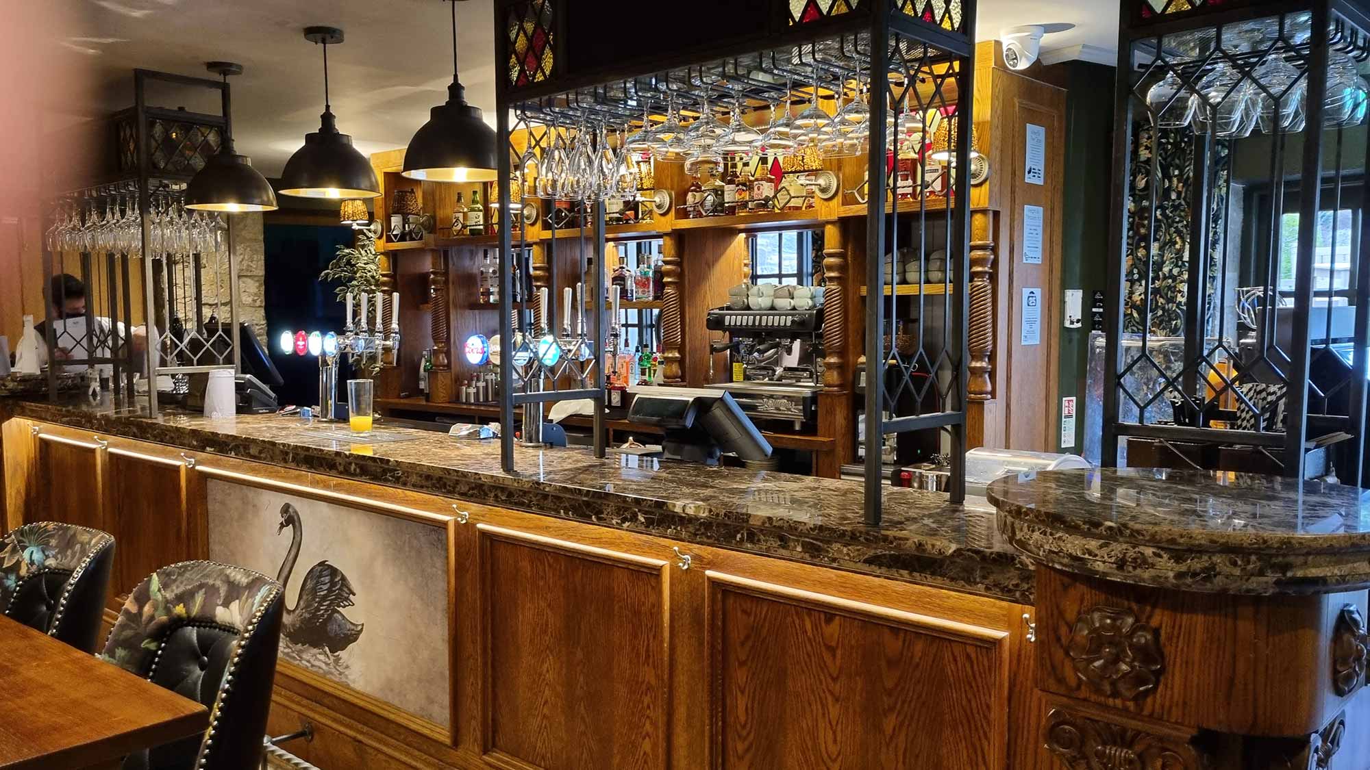 The bar area at The Black Swan, Helmsley, Yorkshire