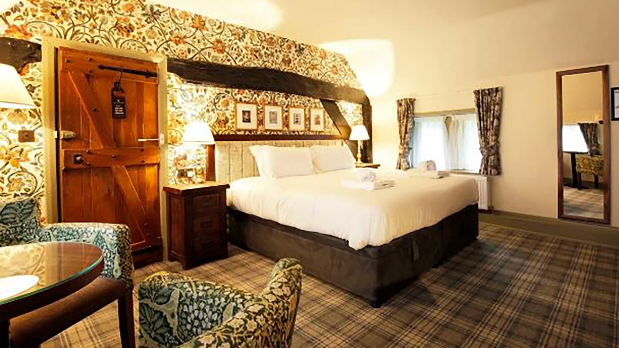 Typical bedroom at The Black Swan, Helmsley, Yorkshire