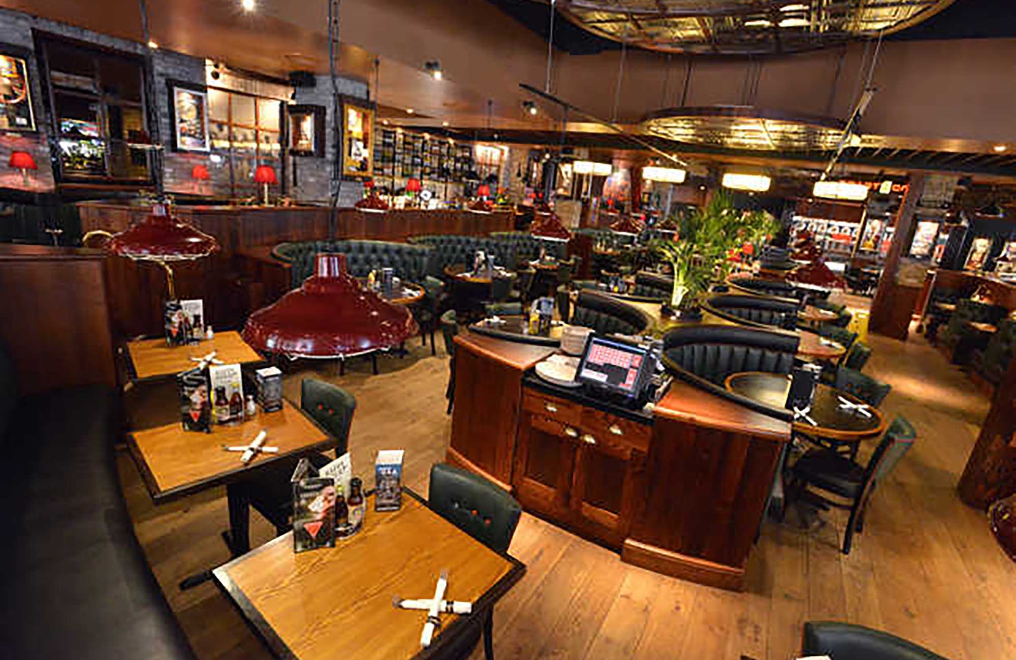 Typical diniing area at Coast 2 Coast, throughout the UK