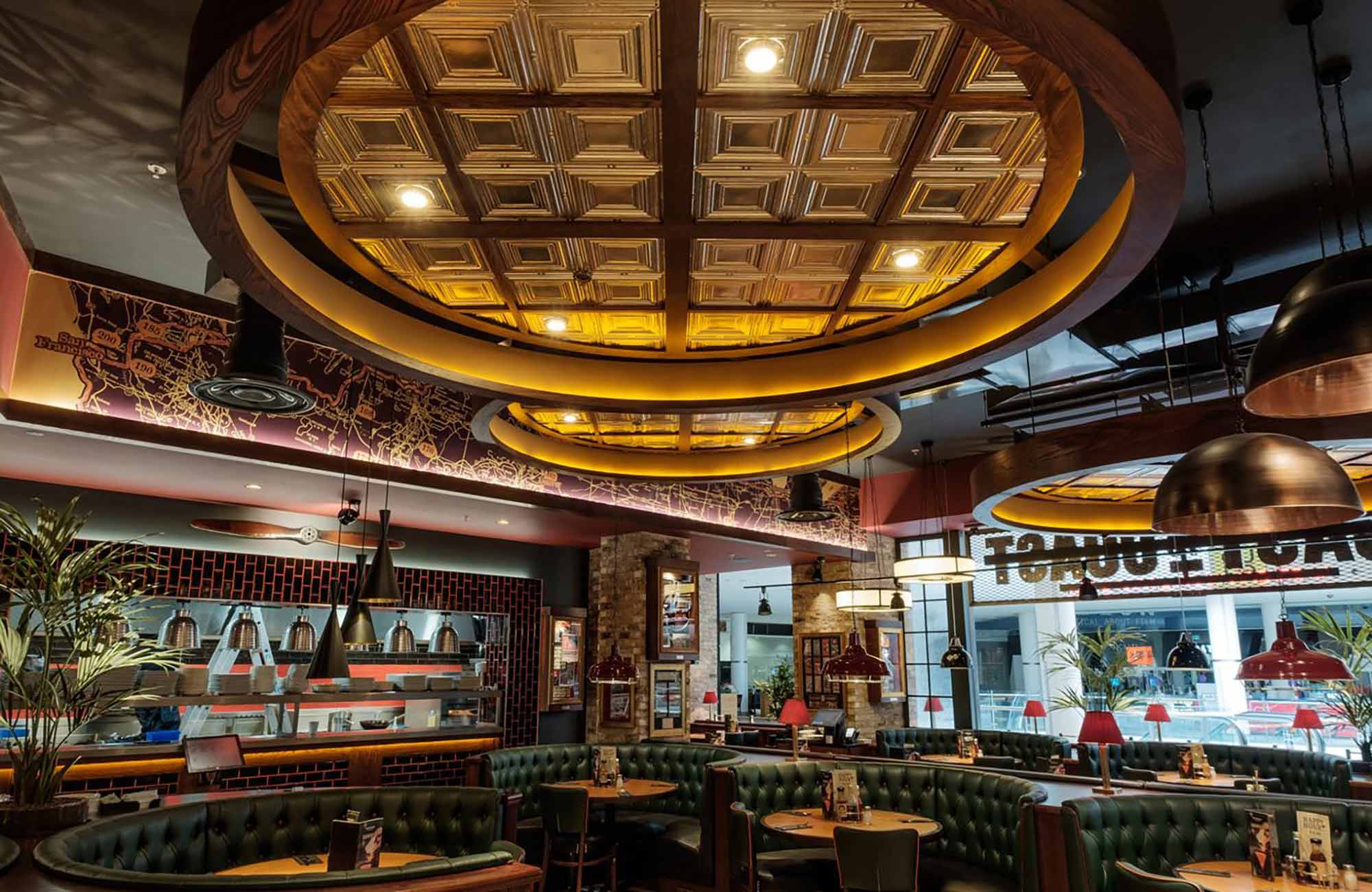 Typical interior at Coast 2 Coast, throughout the UK