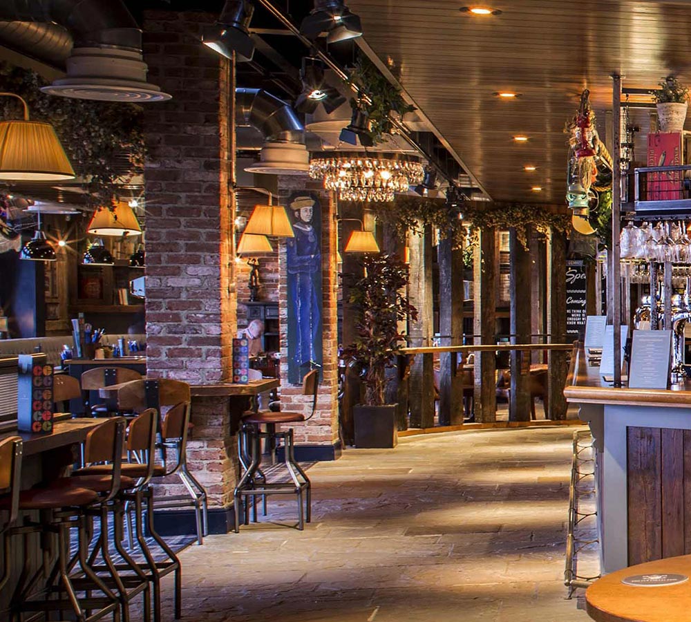 Dinnig area at The Commissioners Quay Inn, Blyth