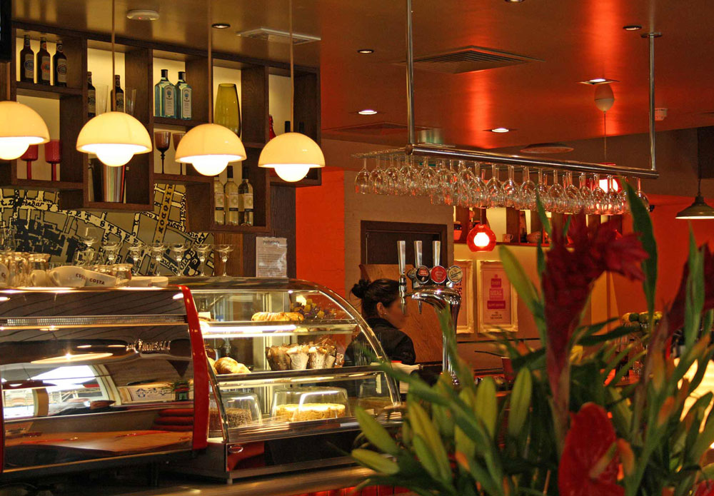 Interior detail of Garfunkels, London