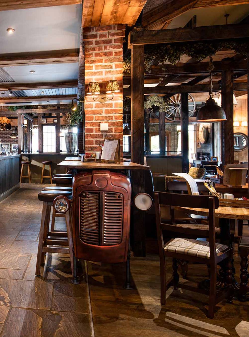 Long view down the main bar at the Hog's Head Inn, Alnwick