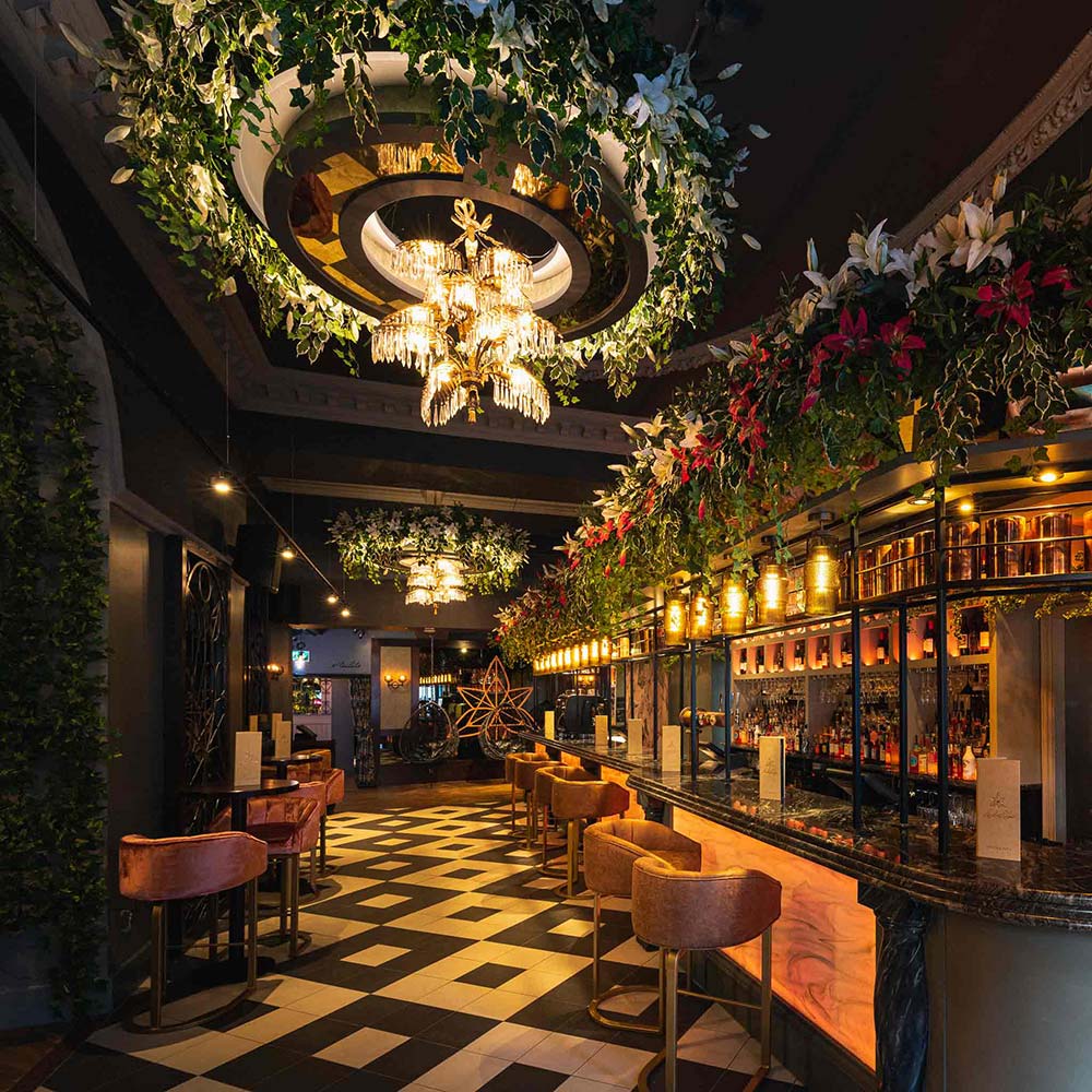 interior design of Leila Lily's bar