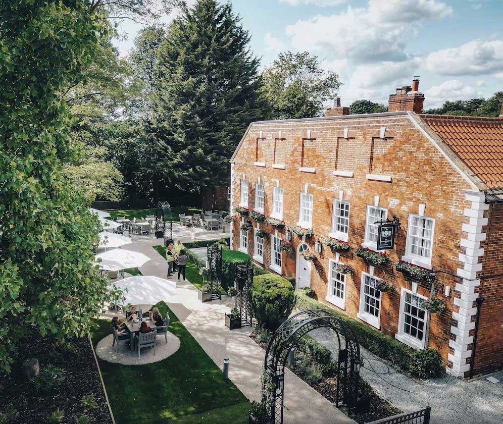 Aerial exterior view of the Knaresborough Inn, Knaresborough