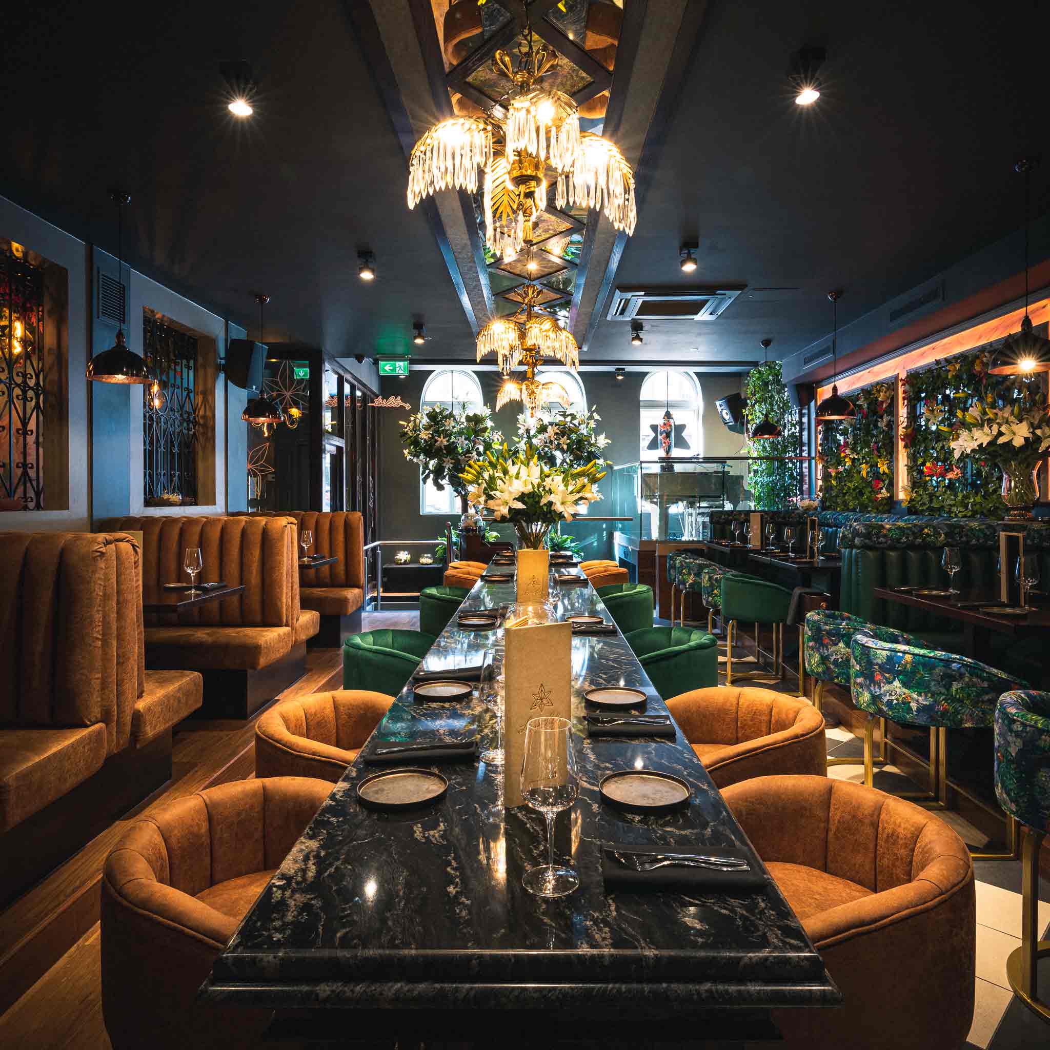 Dining area at Leila Lily's, Newcastle upon Tyne