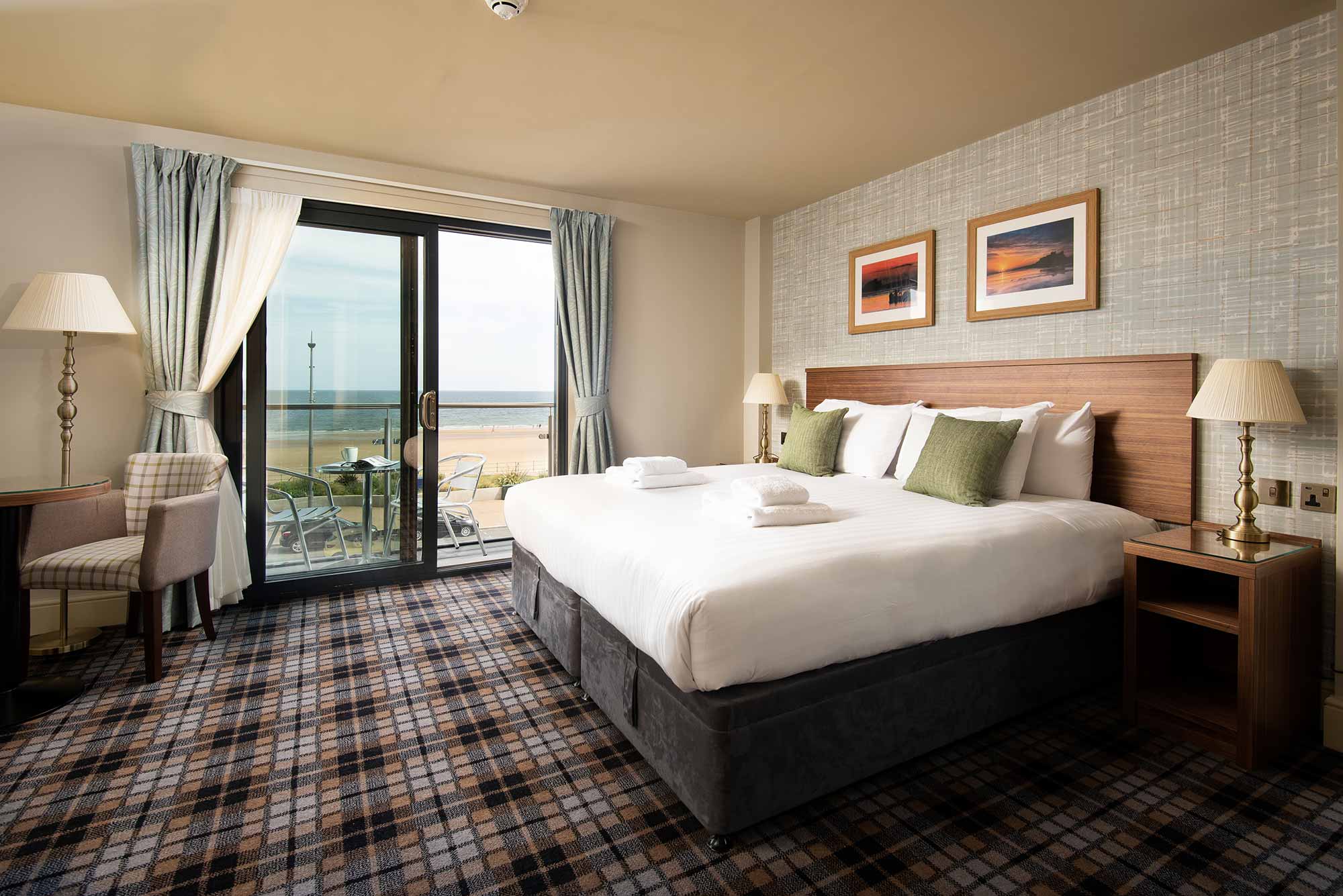 A typical bedroom interior at the Seaburn Inn, Sunderland