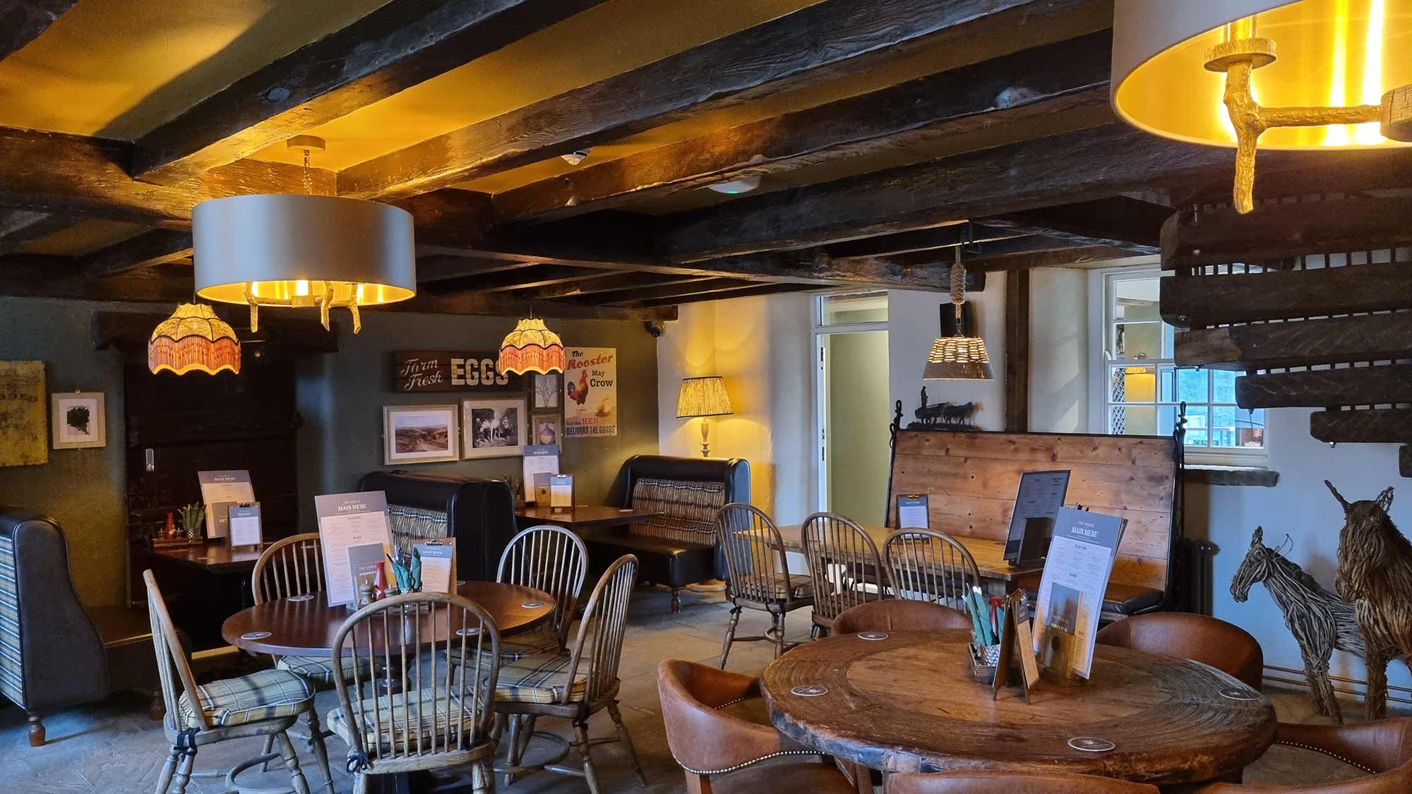 Open dining area at The Stables, Whitby