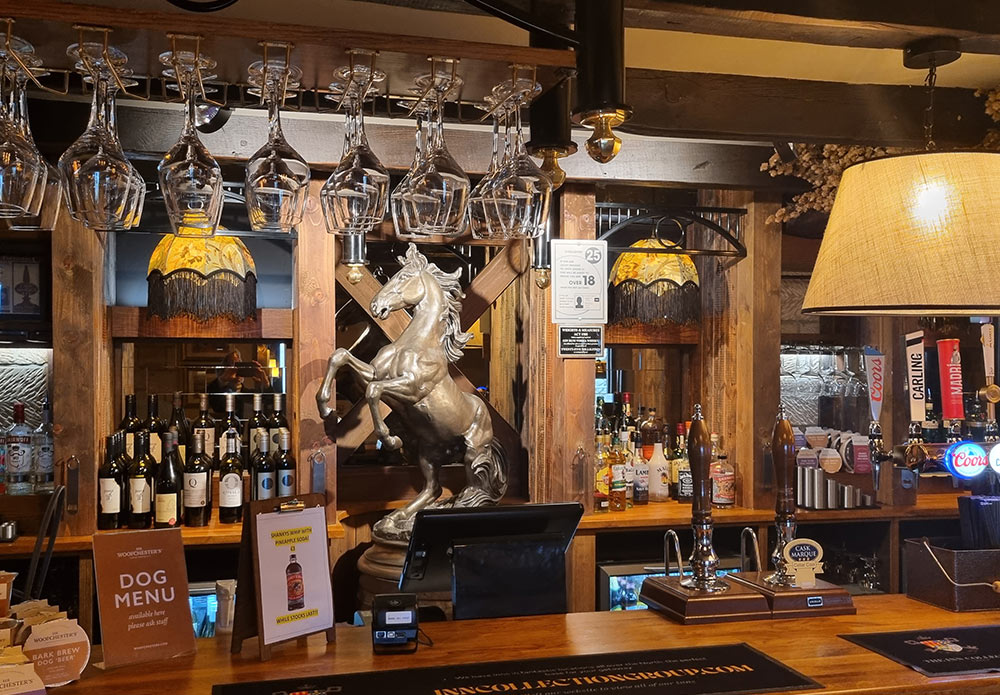 The bar at The Stables, Whitby