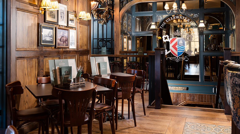 Interior design detail at The Ullswater Inn, The Lake Disrict