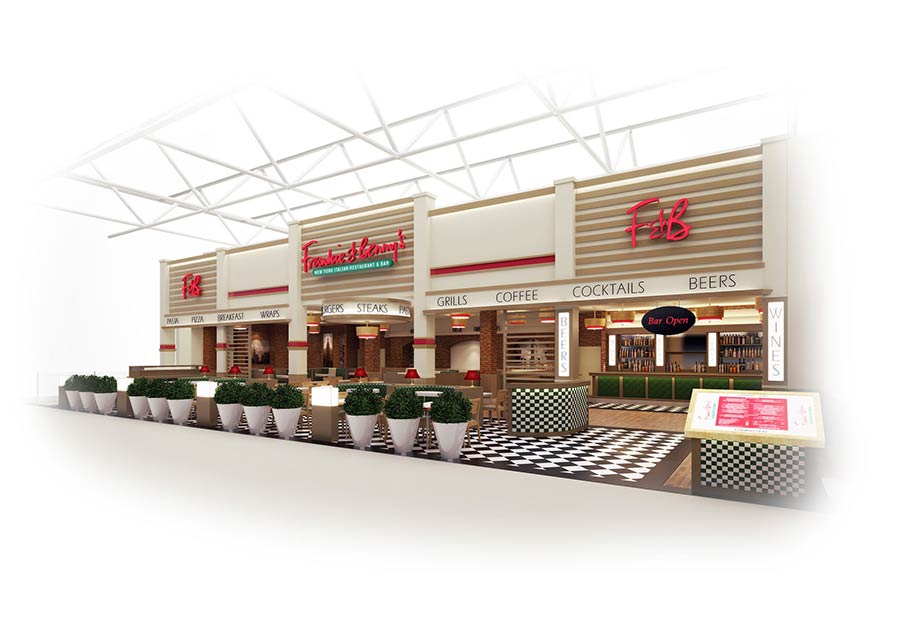 Frankie & Benny's, Birmingham exterior design CGI